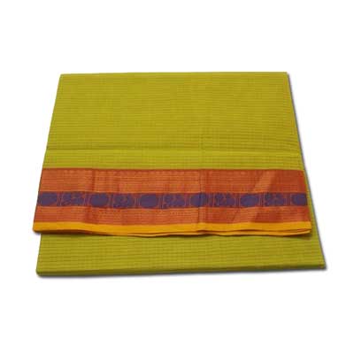 "Village Cotton saree with Thread petu Buta -SLSM-70 - Click here to View more details about this Product
